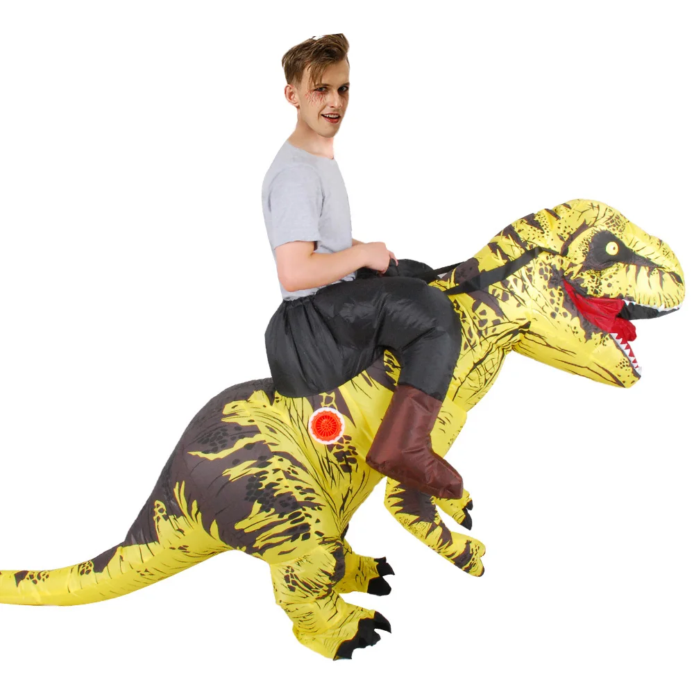 Пурим T-REX Костюм надувной динозавр Косплей Фантазия Blowup карнавал Хэллоуин костюм