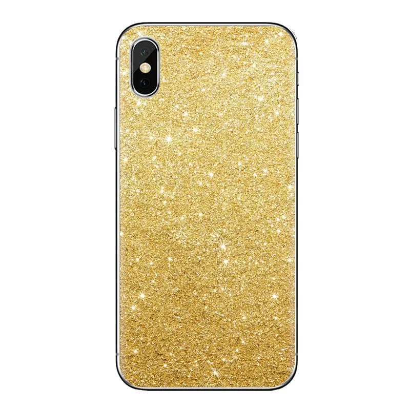 For iPod Touch Apple iPhone 4 4S 5 5S SE 5C 6 6S 7 8 X XR XS Plus MAX Silicone Phone Cover Bag Rose gold glitter sparkles Pastel |