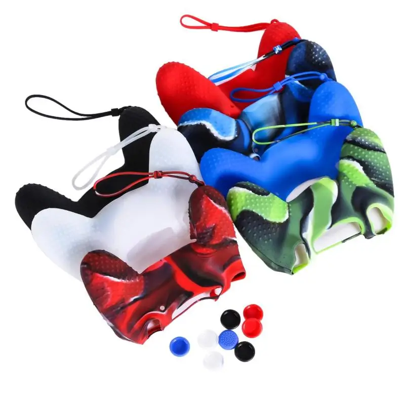 Мягкий силиконовый гелевый резиновый чехол с 2 колпачками для джойстика SONY Playstation