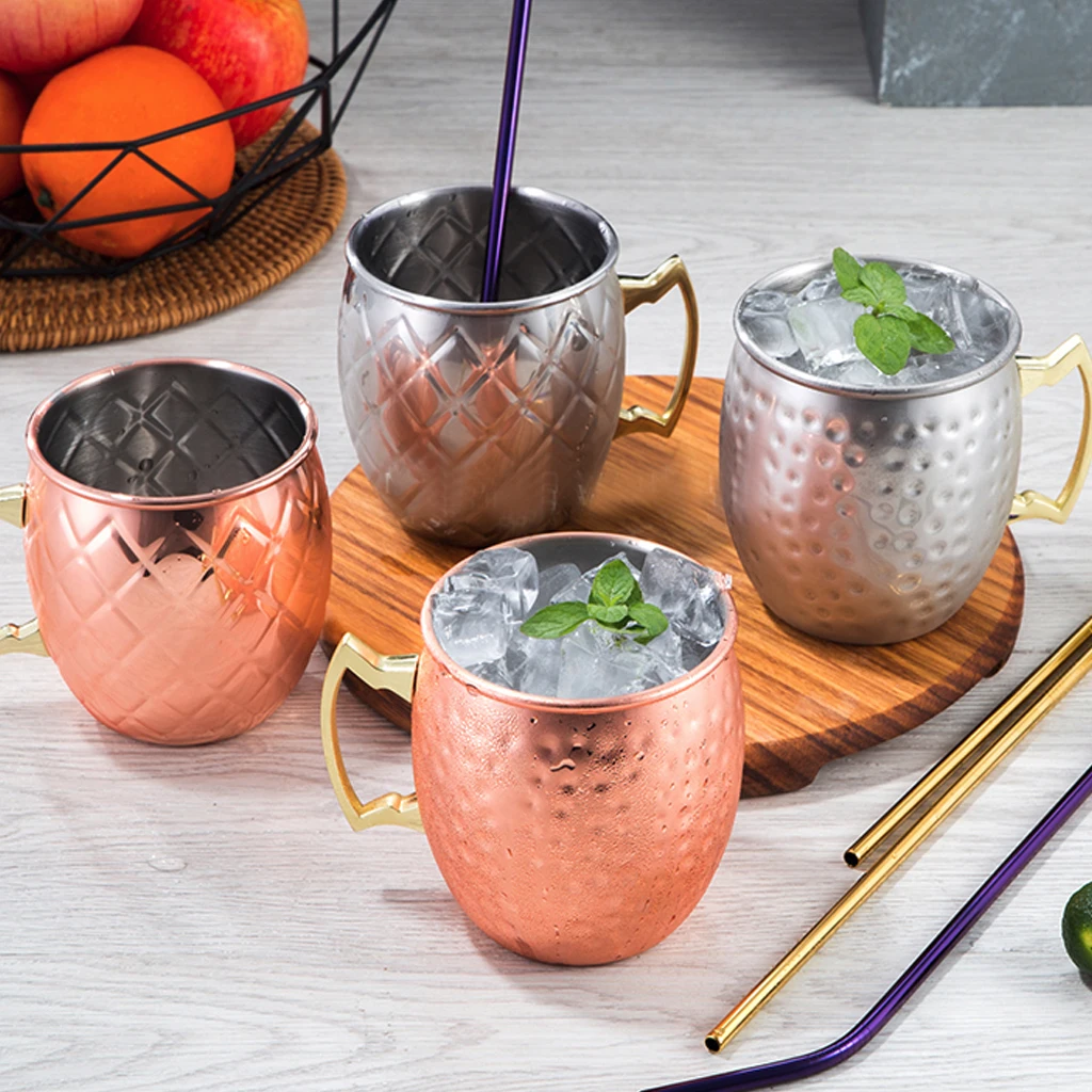 4 шт./компл. 550 мл Московская мюла кружка из нержавеющей стали Пивная Кружка