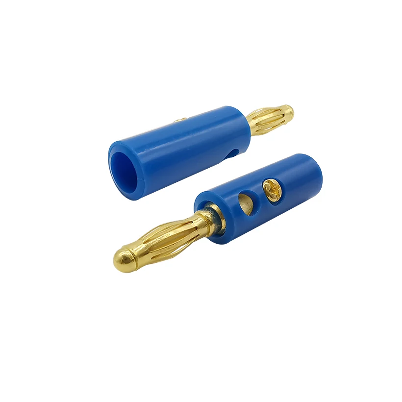 4 мм разъем типа банан Позолоченный аудиодинамик винт Мужской провод свечей