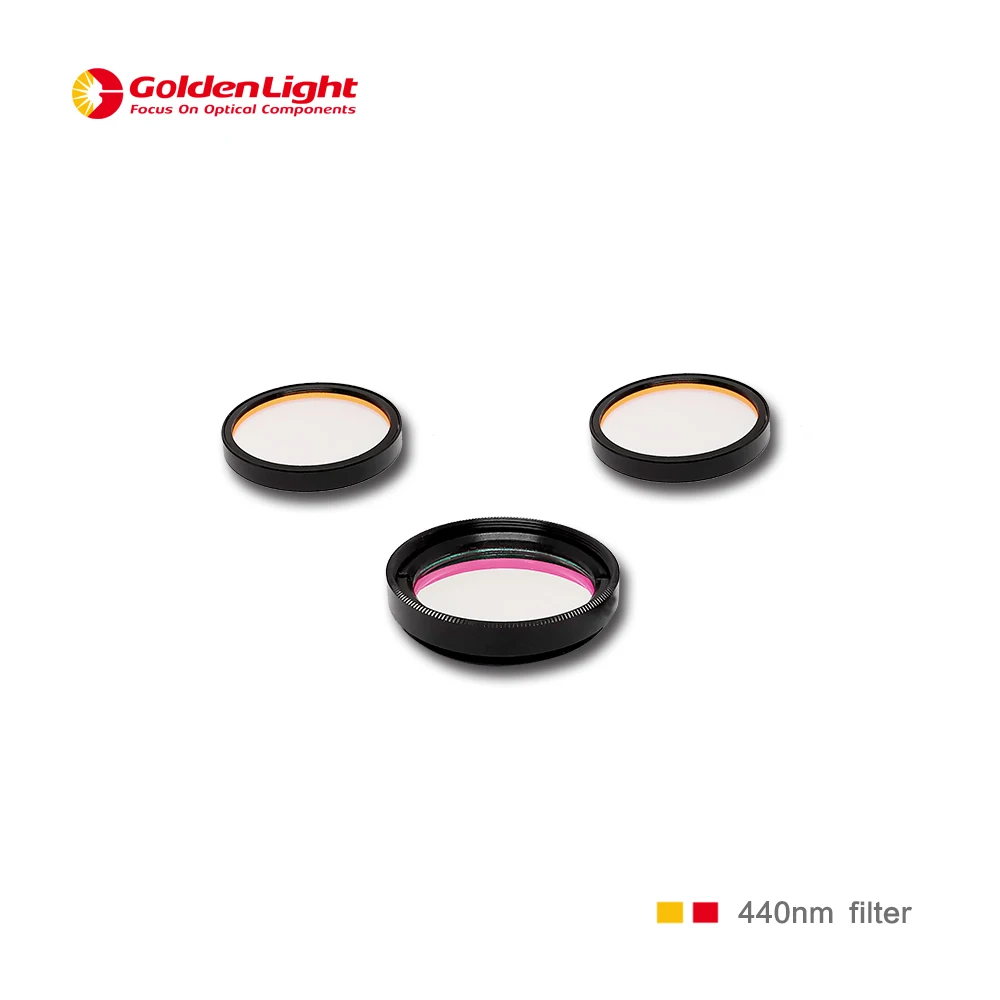 Цветной оптический фильтр для узких полос 440 нм D25 * 6 мм | Инструменты