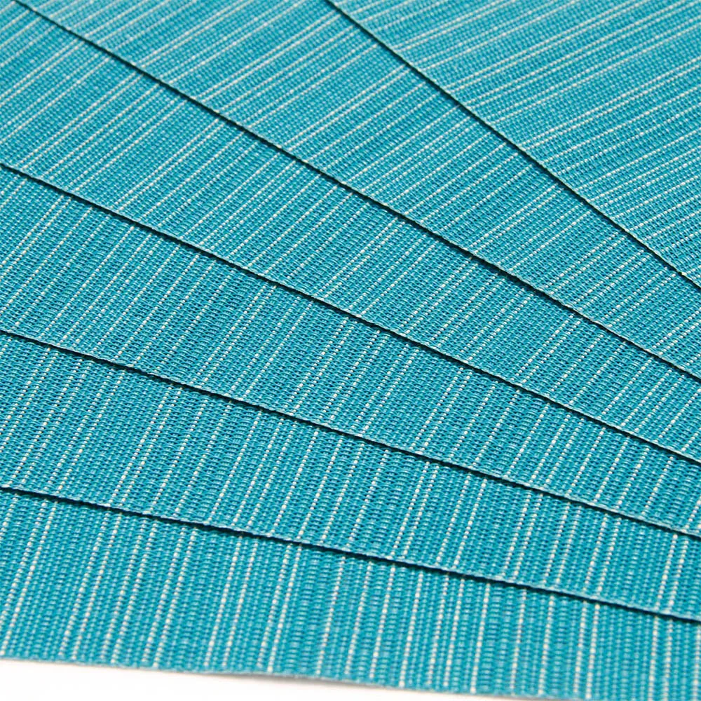 

Japanese Tesslin Placemats Custom Environmentally Friendly Solid Color Pvc Western Placemats Plain Horizontal Stripes Table Mats