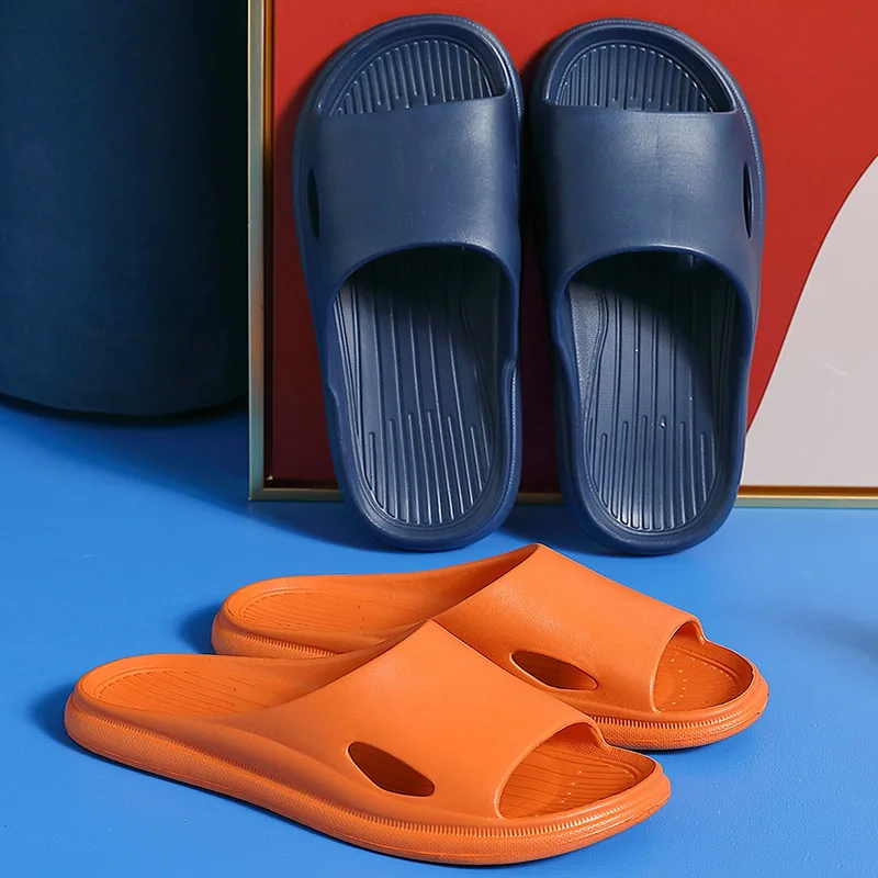 

Women Indoor Slippers Soft 2021 Summer Shoes Woman Men Home Slides Anti-slip Female Lovers Massage Bathroom Slipper