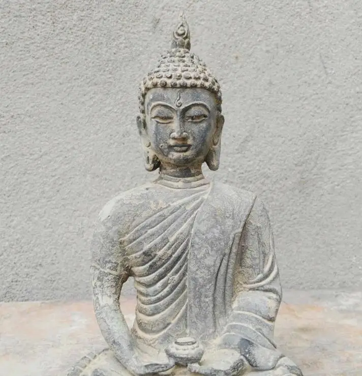 Старый тибетский буддийский храм Joss Бронзовый sakyamuni Шакьямуни Амитабха Будда