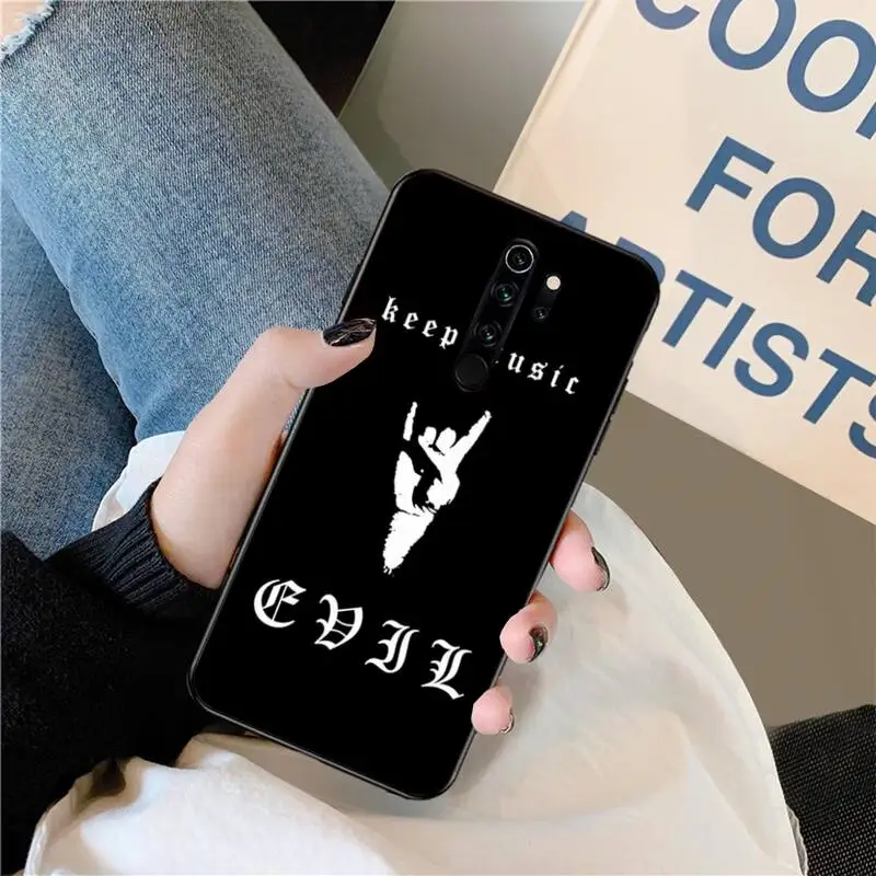 Мягкий силиконовый черный чехол CUTEWANAN Burzum music для Redmi Note 8 8A 8T 7 6 6A 5 5A 4 4X 4A Go Pro |