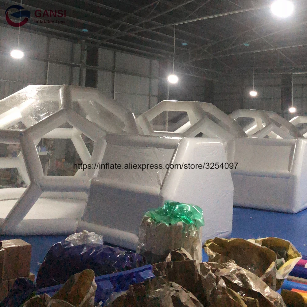 Белая Футбольная форма палатка для кемпинга надувная воздушная igloo прочный 3 м