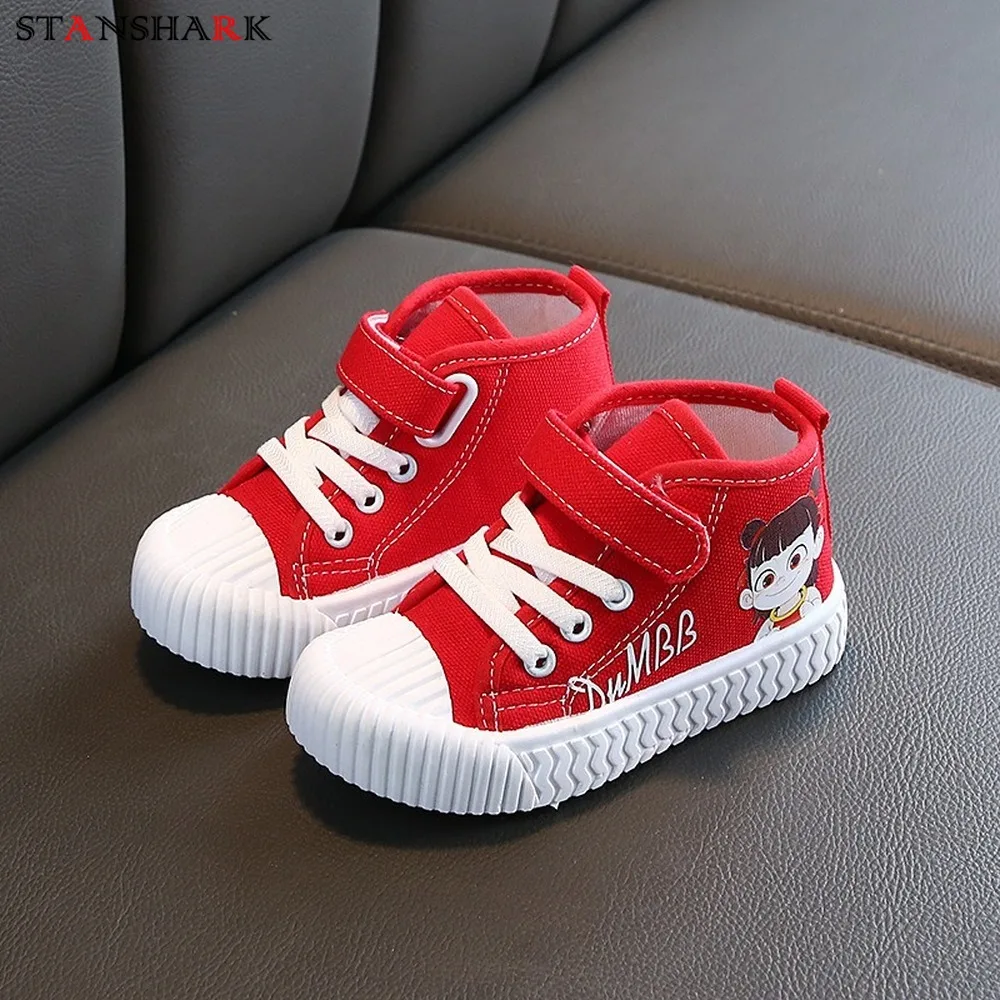 Spring Autumn Children Casual Shoes Boys Girls Sport Breathable Sneakers Baby Child Print Canvas | Детская одежда и обувь