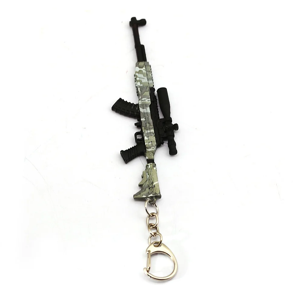 Игровой пистолет Модель 98K AK47 AWM Камуфляжный брелок 12 см PUBG оружейный брелки Porte Clef