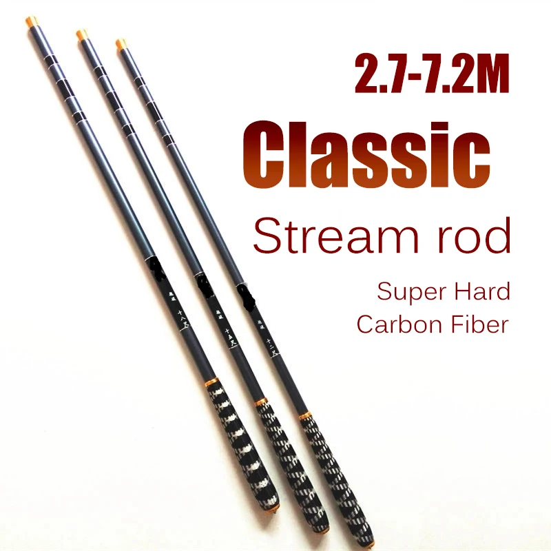 

Специальное предложение 2,7-7,2 м карбоновая удочка для ловли карпа, портативная телескопическая кормушка, приманка, ультра-светильник, Удочк...