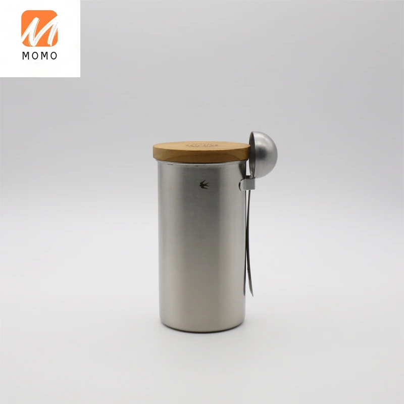

Coffee Beans Storage Tank Stainless Steel Sealed Zero Storage Food Jar High Quality and Durable High Grade and Exquisite