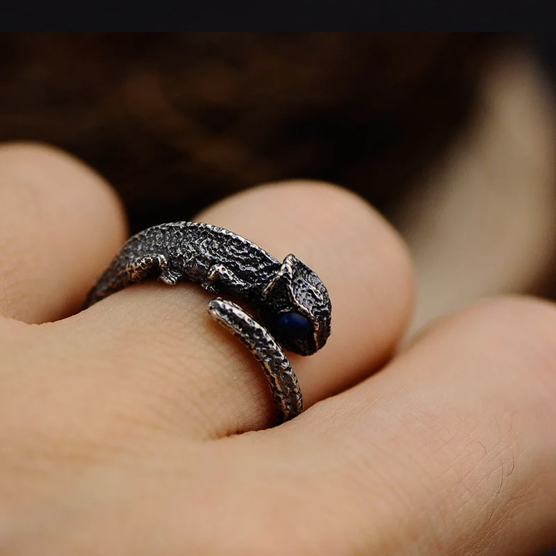 

Yinxiaoman Silver Accessories Men's and Women's 925 Silver Chinese Valentine's Day Gift Silver Ring with Opening Ring Little