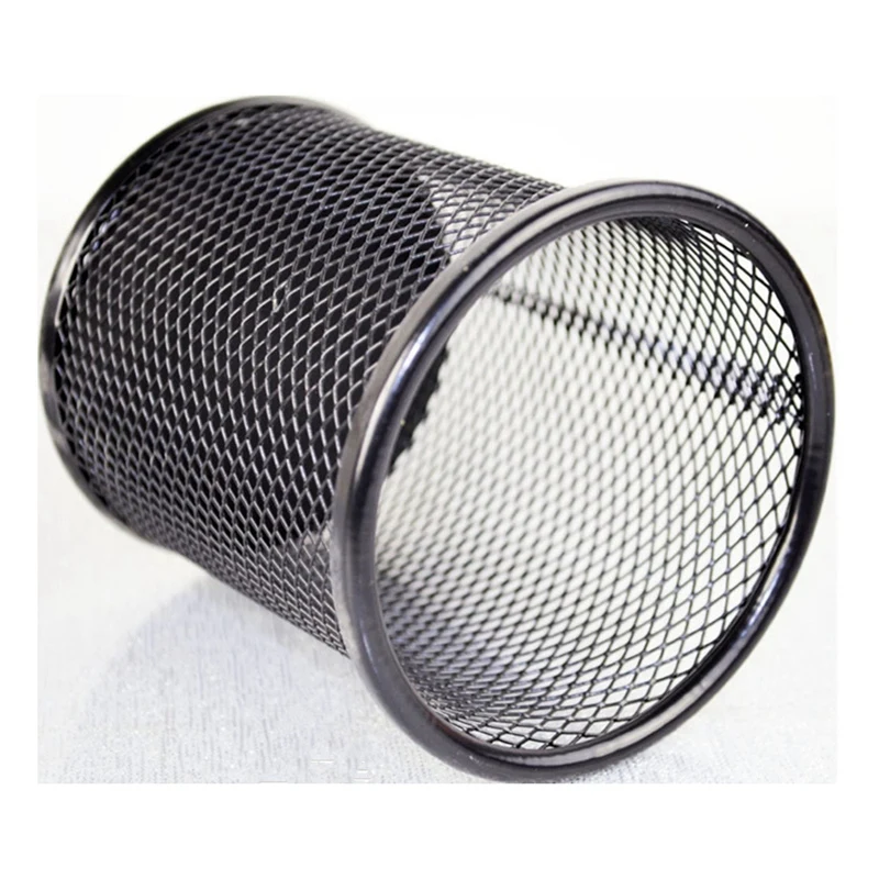 

3Pcs/Set Decorative Metal Bookend with Pencile Holder Set Black Non Skid Book End for Home Office School Library