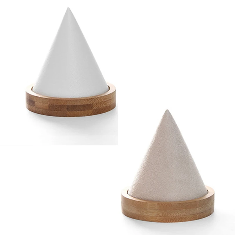 

2x Jewelry Bracelet Display Rack Storage Rack Watch Bracelet Storage Box Jewelry Counter Display Rack White & Apricot