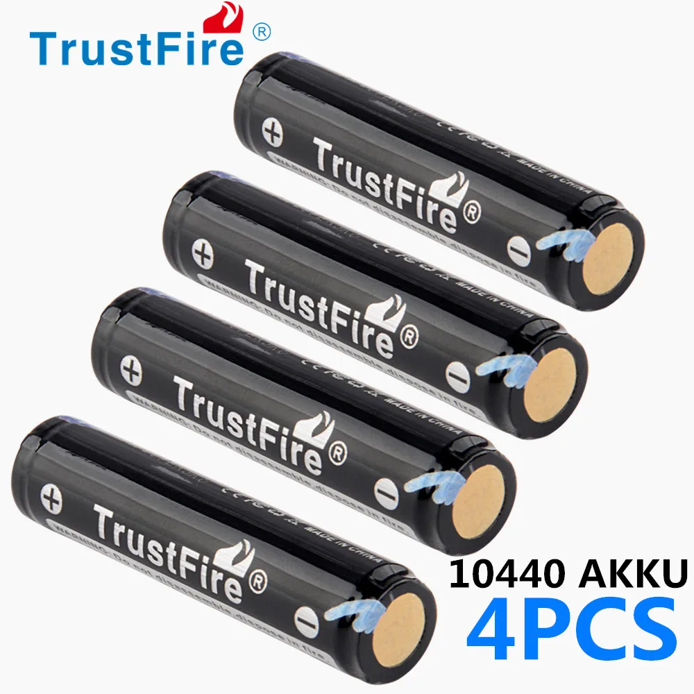 TrustFire 100% Новый оригинальный 10440 600 мАч литиевый аккумулятор 3 7 в перезаряжаемый