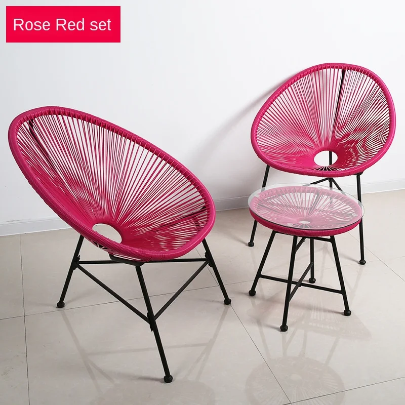 3 шт./компл. балкон кафе стол и стулья набор креативный дышащий луна стул Тяжелая