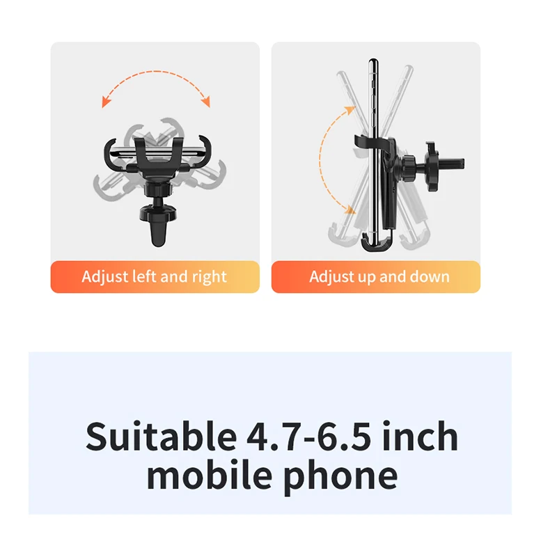 

Universal Car Mobile Phone Holder Air Vent Mount Stand Y-Shaped Cell Phone Holder Car Phone Bracket for iPhone for Samsung