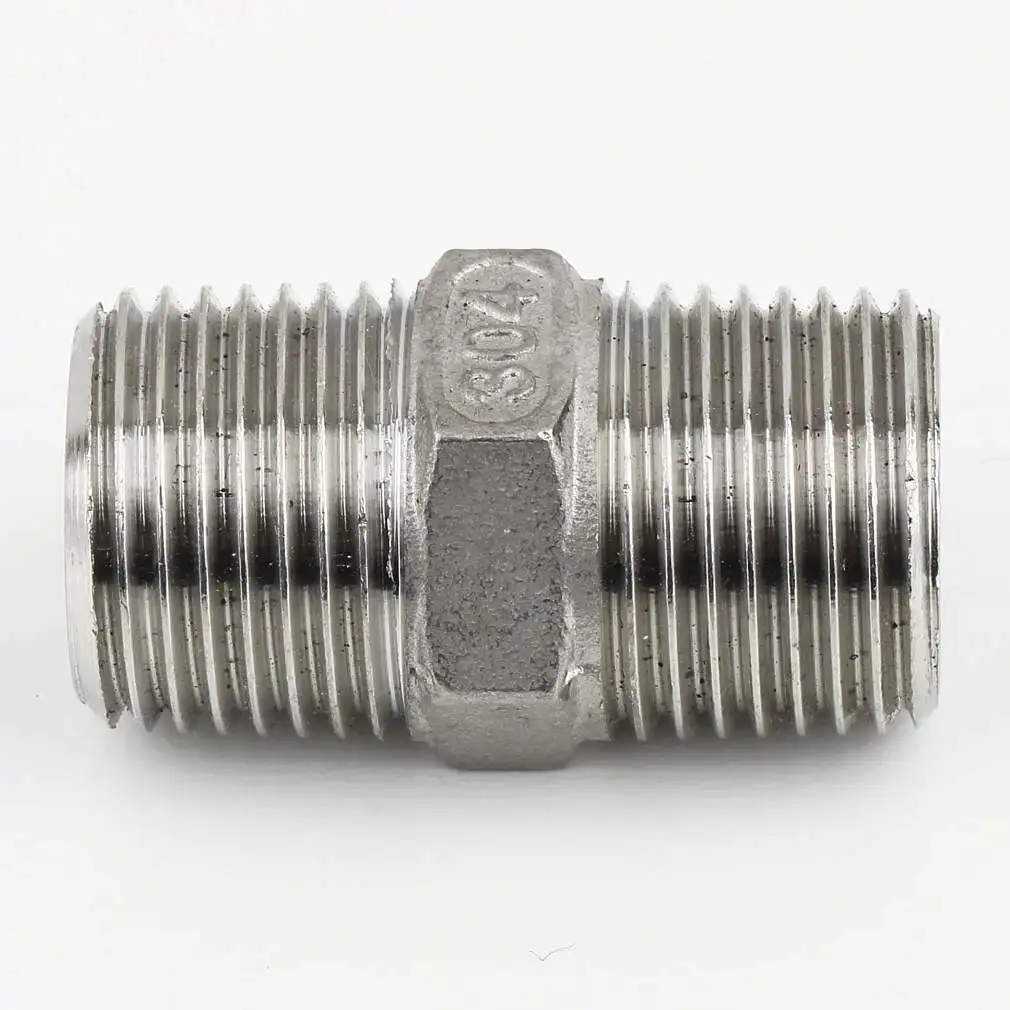 

2/1 Male x Male 39cm Hexagonal 304 Stainless Steel threaded Pipe NPT