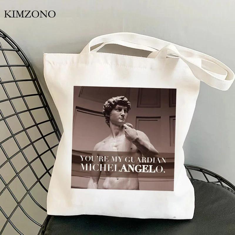 

Michelangelo shopping bag canvas grocery bolsa reusable bolso tote bag bolsas ecologicas ecobag sacolas