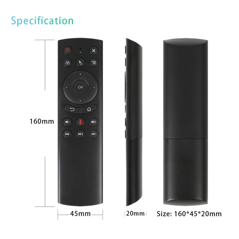 G20 умный голосовой пульт дистанционного управления ИК-обучения 2 4G беспроводная