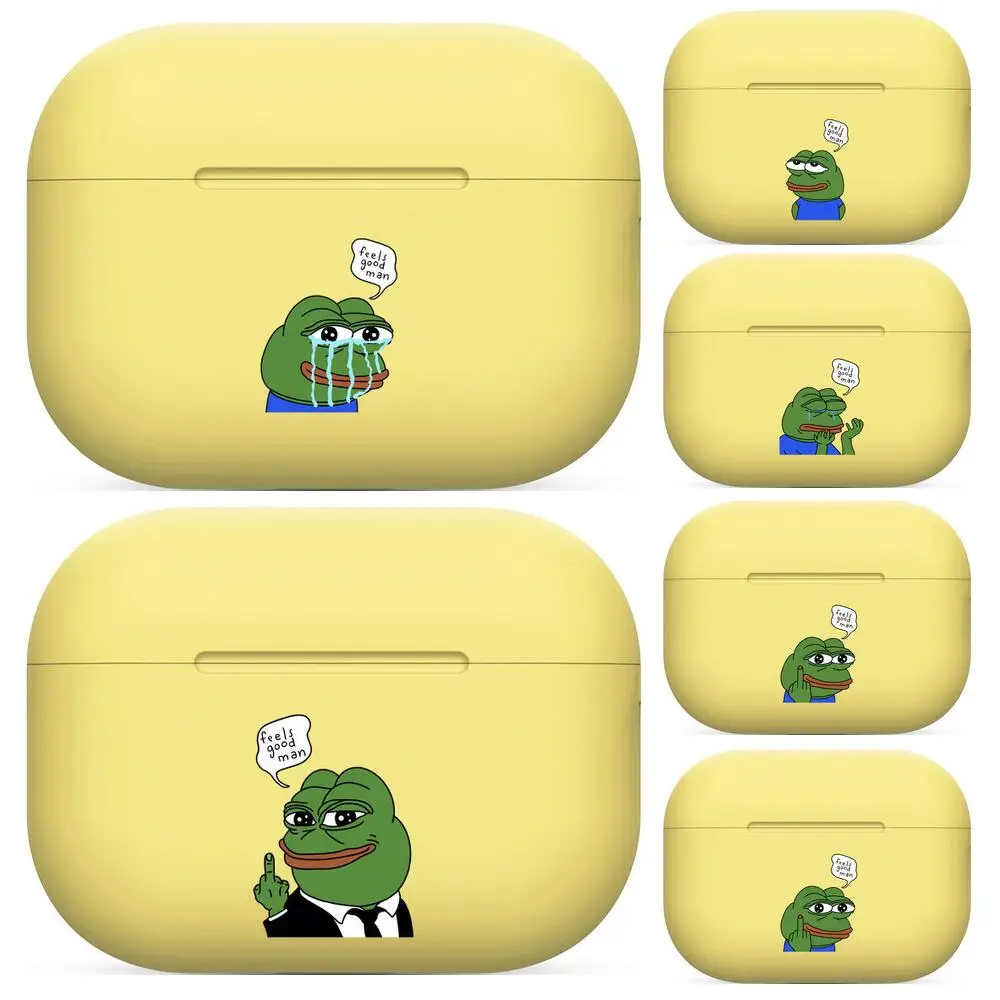 

Crying frog Silicone Case For AirPods Pro 3 2 1 Case Cover Coque Wireless Bluetooth Headphones Cover On AirPods Pro Funda comic