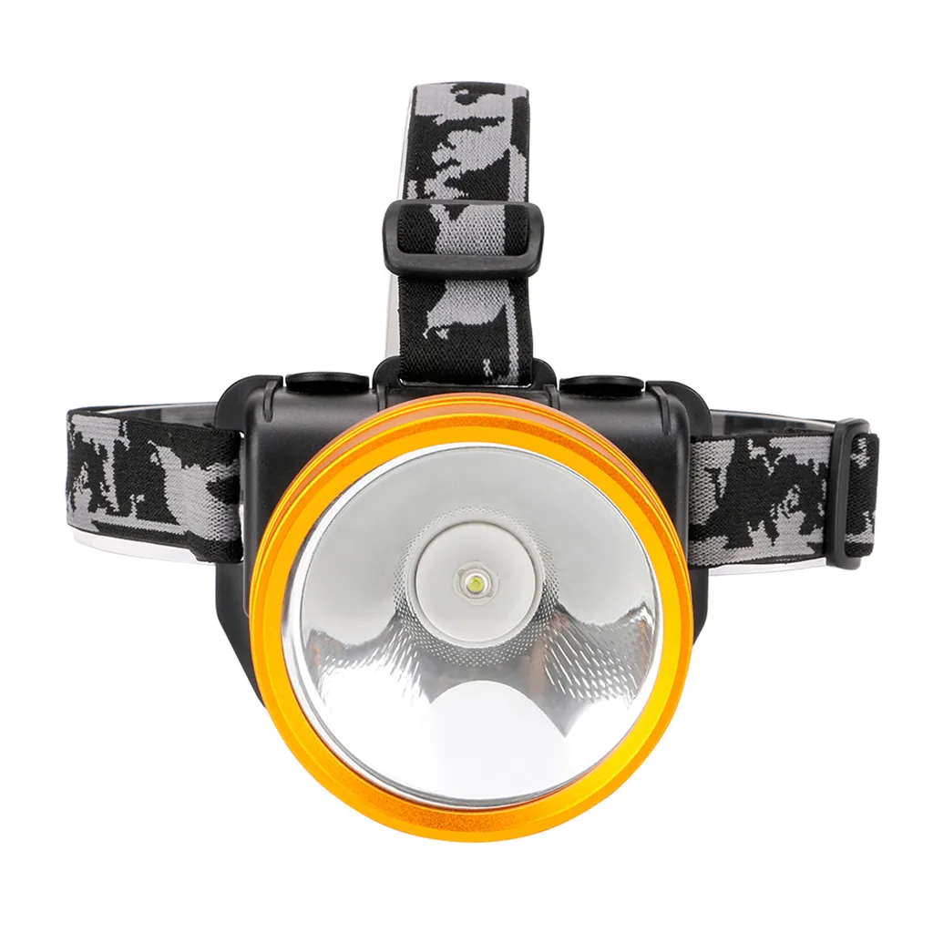 Светильник фонарь водонепроницаемый светодиодный налобный головсветильник 18650