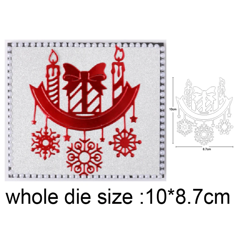 

metal cutting dies cut die Christmas Candle Ornament decoration Scrapbook dies stamp craft knife mould blade punch stencils dies