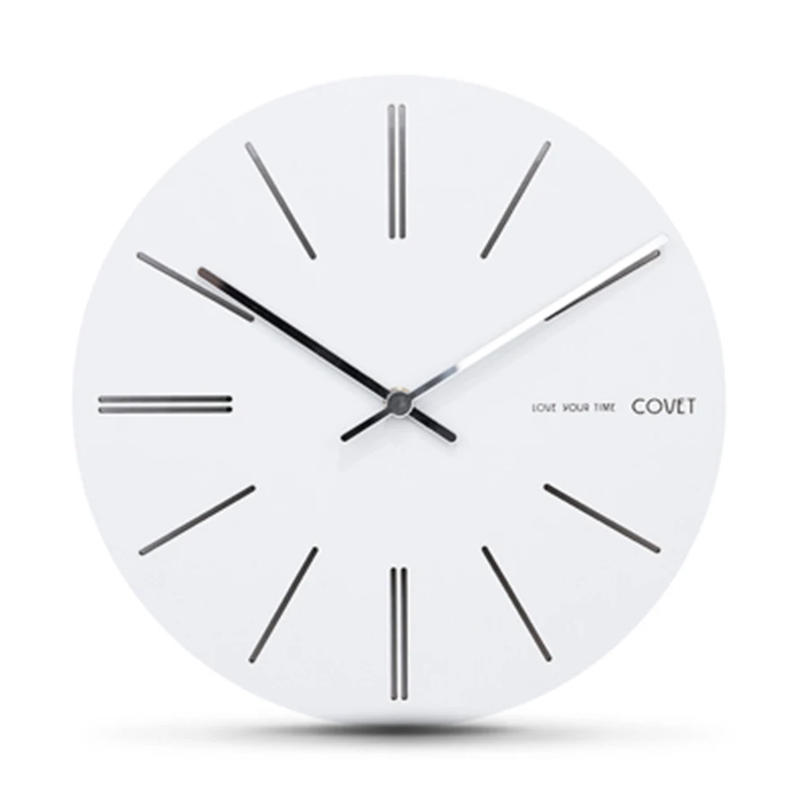 Классические винтажные круглые Настенные часы современные пластиковые с