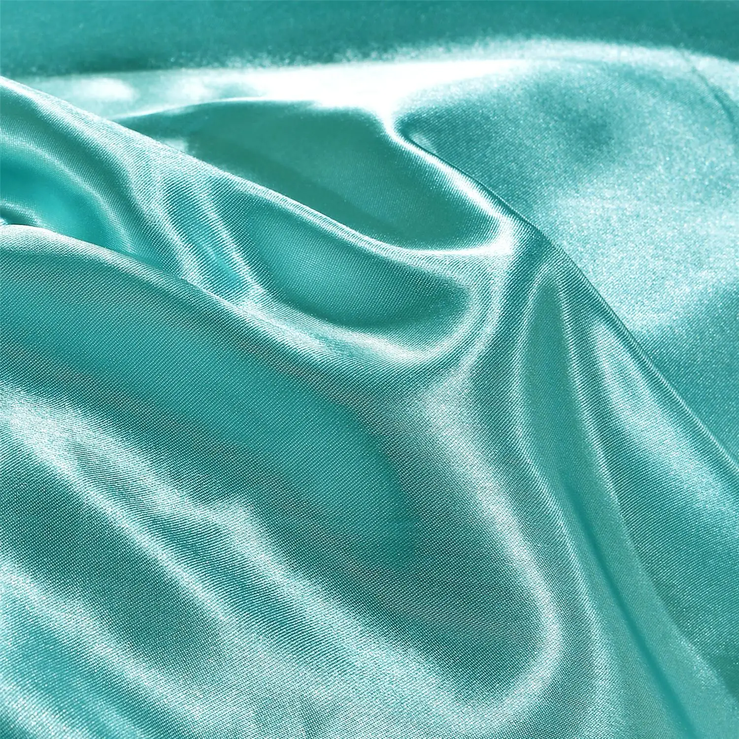

2Pcs Sky Blue 100% Silky Satin Hair Beauty Pillowcase Soft Emulation Pillow Single Cover Chair Seat Silk Pillowcase Cover