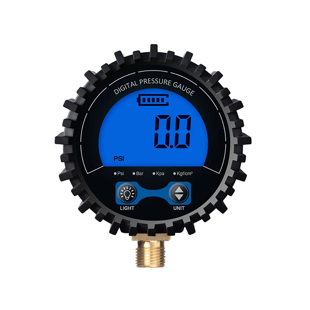 

Digital Tire Pressure Gauge High Precision 255PSI Backlight LCD Display Copper Thread Air Pressure Gauge for Car Motorcycle Bike