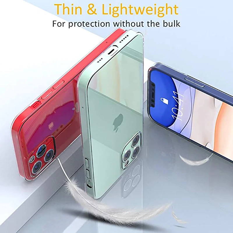 

Ultra Thin Slim Clear Soft TPU Funda For iPhone X XS 8 7 6 5 S Plus Case Transparent For iPhone 11 12 Pro Max XR SE 2 2020 Cover