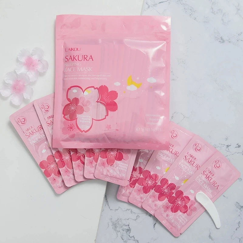 

Sakura Matcha Anti-Aging Repair Damage Skin Whitening Anti-wrinkle Pore Cleaner Sleeping Mask Face Mud Mask Product Assortment
