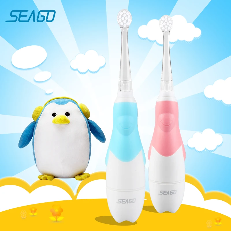 SEAGO Kids электрическая зубная щетка sonic подходит для детей от 0 до 3 лет безопасная