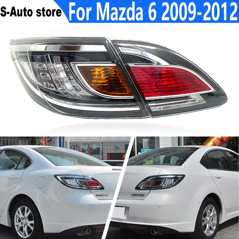 

For Mazda 6 2009-2012 Rear fog light Parking Lights Taillights LED rear bumper light brake light Turn signals tail lamp assembly