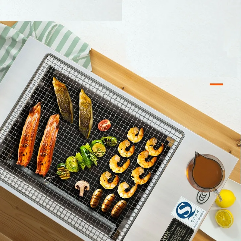 220 В Электрическая печь коммерческая Бездымная безмасляная электрическая