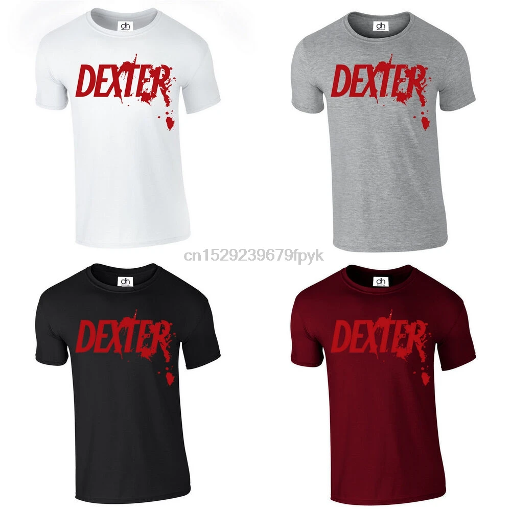 Dexter брызги крови ТВ показать XS 3XL Декстера Моргана унисекс Топ (футболка