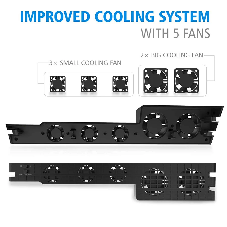 Подставка кулер для PS4 Pro PS 4 PRO внешний USB вентилятор 5 с Супер Турбо температурой