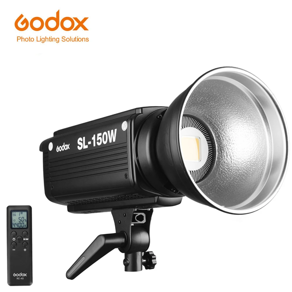 

Free DHL Godox SL-150W 150WS 5600K White Version LCD Panel LED Video Light Continuous Output Bowens Mount Studio Light+Remote