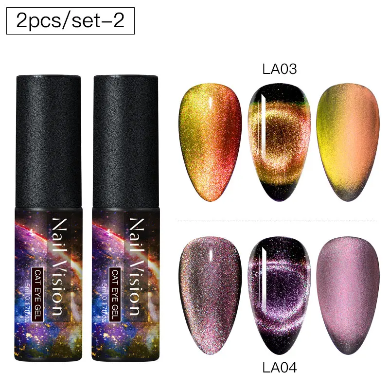 ZH08049 Nail Vision 9D Galaxy Cat Eye гель-Хамелеон Гель для ногтей длительный Galaxy Star эффект кошачьих глаз замачивается УФ/светодиодный - Цвет: ZH08049