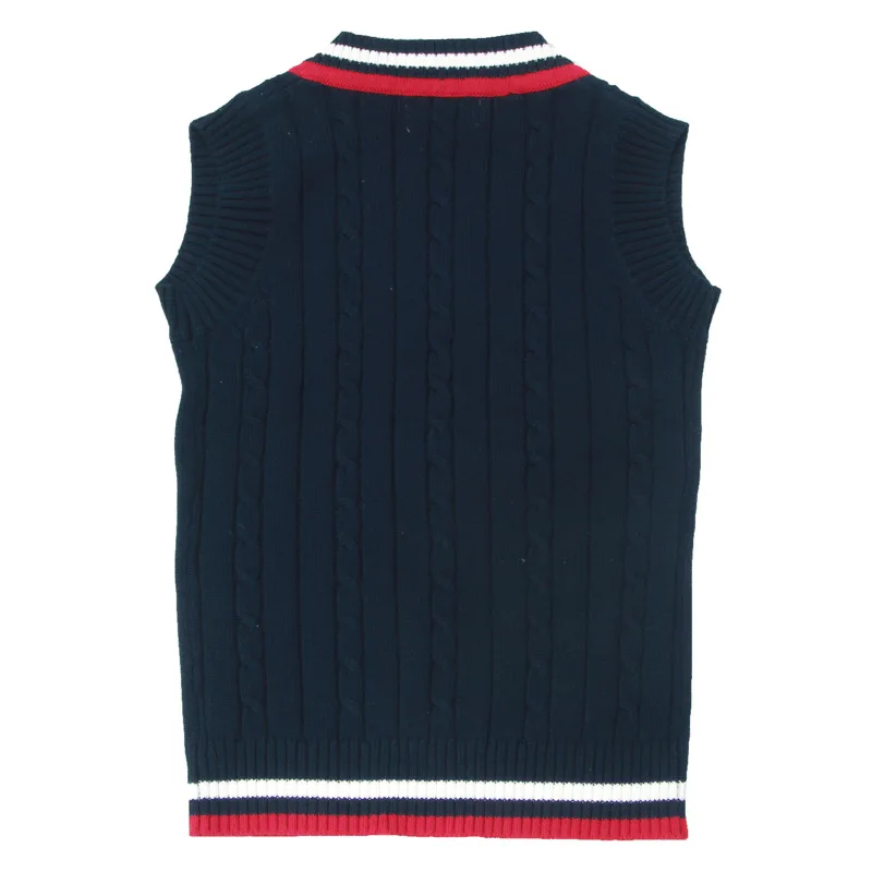 Свитер JK жилет с V-образным вырезом и вышивкой в виде короны японском стиле Осень