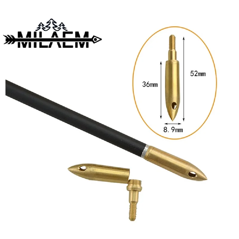 12 шт. свисток Медь широких зазубренных наконечника винт для охоты стрельбы из