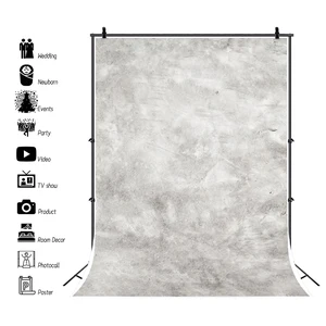 Фон для портретной фотосъемки Laeacco с градиентной поверхностью серого цемента