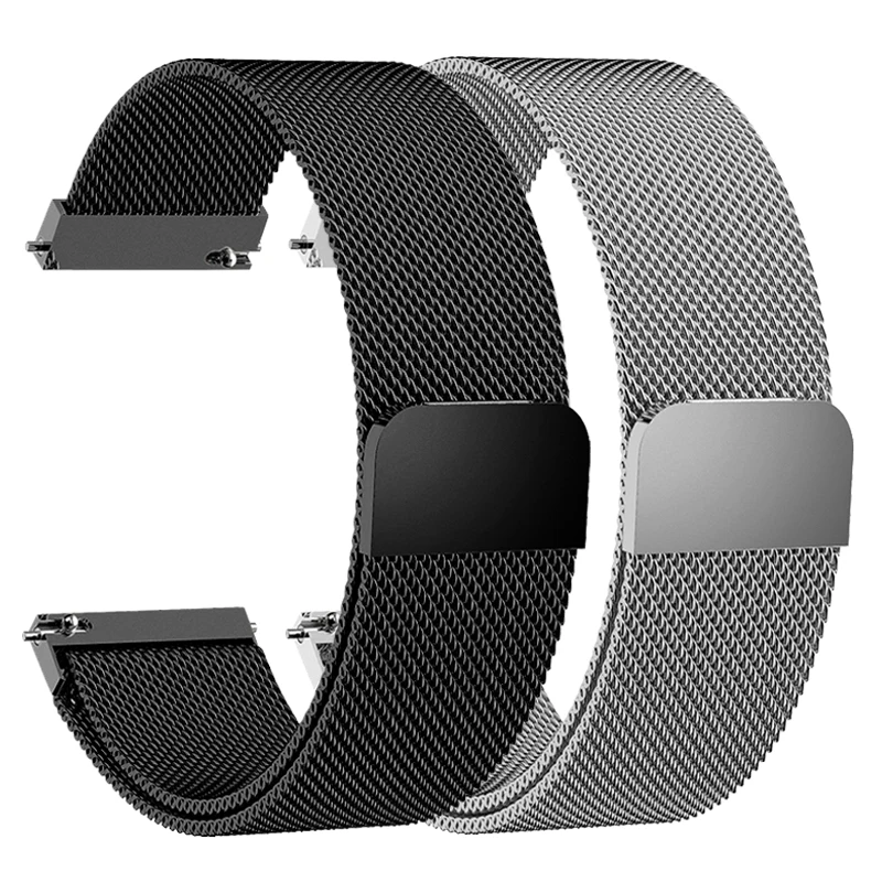 

stainless watchband for Magnet Mesh Belt for Huawei Watch GT Watch Samsung S3 20mm 22mm wristband
