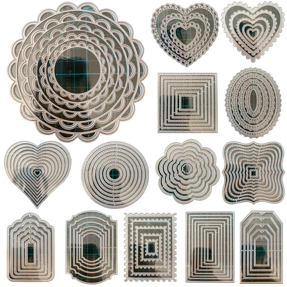 25 шт. кадров металлический Трафаретный вырубной штамп трафарет для скрапбукинга