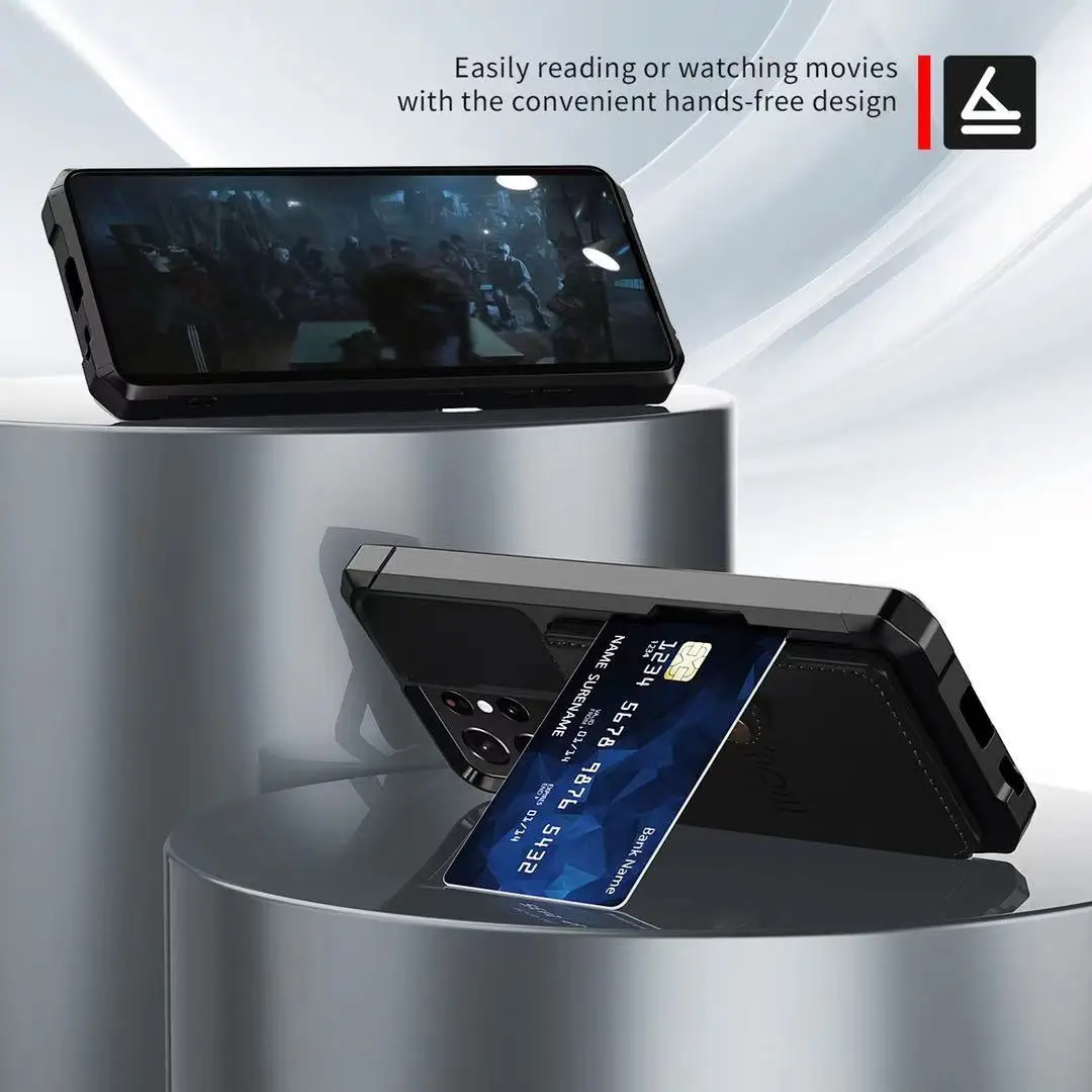 Для Samsung Galaxy S21 Ultra Plus чехол для кредитных карт из искусственной кожи с откидной