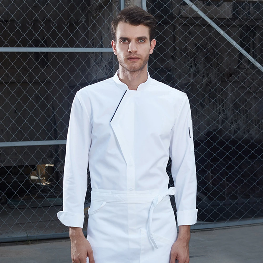 Униформа шеф-повара с длинным рукавом для ресторана рубашка униформа готовки в
