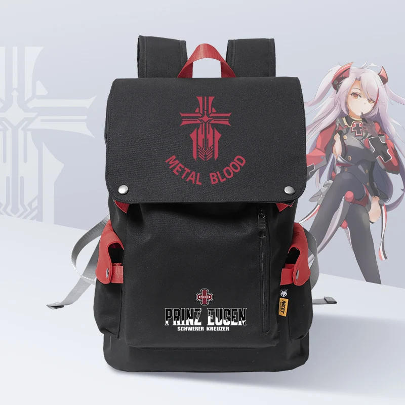 Школьный рюкзак для игр Azur Lane Prinz Eugen повседневный сумка через плечо Harajuku модный