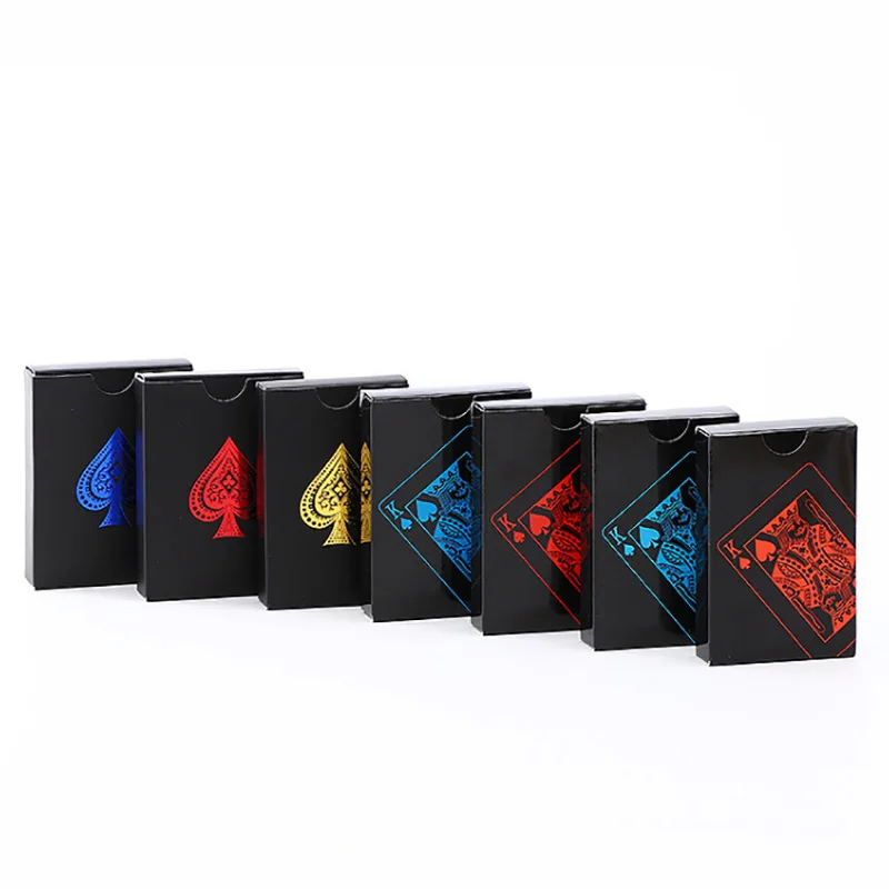 Многоцветные матовые водонепроницаемые игральные карты для