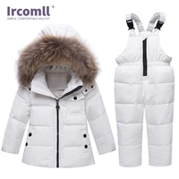 ircomll russia winter childrens clothing sets boys clothes for new years christmas boys parka kids jackets coat snow wear