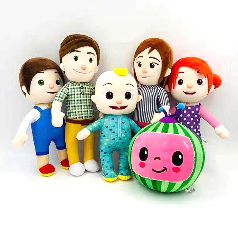 

15-33cm Cocomelon Plush Toy Cartoon Tv Series Family Cocomelon Jj Family Sister Brother Mom And Dad Toy Dall Kids Chritmas Gift